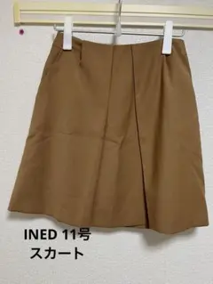 プリーツスカート ブラウン サイズ11 INEDのサムネイル