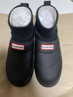 HUNTER インアウト パファーニットカフブーツ