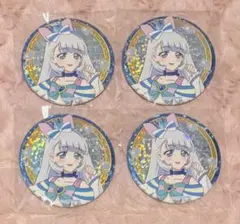 わんだふるぷりきゅあ キュアニャミー 映画 ブルジュラ ホログラム缶バッジ 4こ