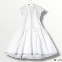 未使用品 BARNYARDSTORM フレア ワンピース ホワイト メッシュ生地