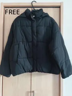 ⭐︎美品⭐︎ap retoro　中綿フードブルゾン FREE ブラック