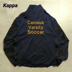Kappaトラックジャケット刺繍ロゴネイビージャージスポーツMIX Y2K