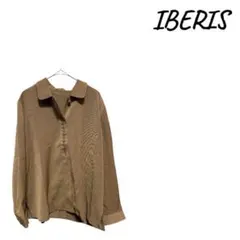 IBERISシャツ ブラウン 長袖シャツ，秋冬11号