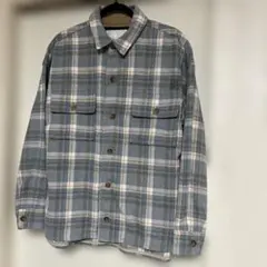 フランネルチェック長袖シャツ S-Mサイズ