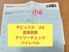 サピックス　6年算数　デイリー/WS /春/夏/土特/日特2024年受験　中古 サピックス 6年算数 デイリー/WS /春/夏/土特/日特2024年受験 中古