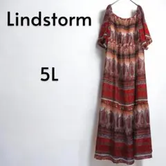 Lindstorm リンドストーム 5L ペイズリー柄 ワンピース 大きいサイズ