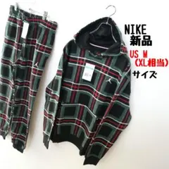 新品 ナイキ NIKE 刺繍 裏起毛 プルオーバー パーカー パンツセットアップ