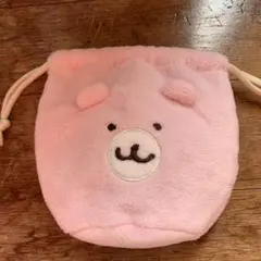 ちいかわ　くまさんポシェット　フェイス巾着