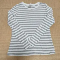 MUJI ストライプ ロングTシャツ M