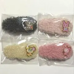 エニマイくじ　エンジェルブルー E賞 ボアヘアクリップ