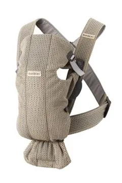 【BABYBJÖRN】ベビーキャリア MINI Air メッシュグレーベージュ
