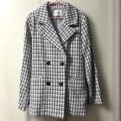 ワンアフターアナザーナイスクラップ ベルト付きツイードテーラードジャケット