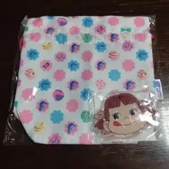 サーティーワン31アイスクリーム　ぺこちゃんコラボ　巾着ランチバッグ&保冷剤