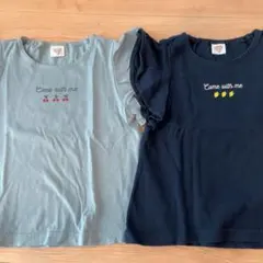 100 アカチャンホンポ　夏に涼しい可愛いロゴTシャツ　2枚セットのサムネイル