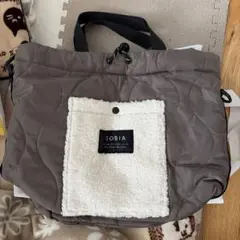 SOBIA キルティングショルダーバッグ グレー