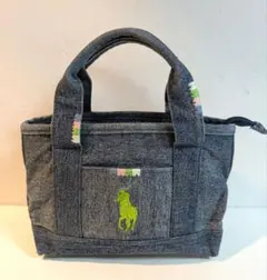 レアデザイン　ポロラルフローレン　キャンバス　ミニトートバッグ