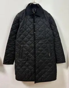 LAVENHAM ブラック キルティング ジャケット コート 38
