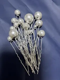 パールヘアピン 18セット シルバー