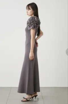 【ONLINE限定】フリルコンビニットワンピース(IVR-F) SNIDEL｜アシメリブニットコンビワンピース | Rakuten Fashion