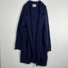 【ロデオクラウンズ】長袖　カーディガン　ロング丈　【フリーサイズ】　ネイビー