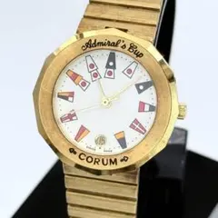 CORUM アドミラルズカップ　ゴールド　クォーツ　腕時計　ホワイト文字盤のサムネイル