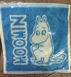 ムーミン ハンカチタオル ハンドタオル ハンカチ キャラクター 青 可愛い