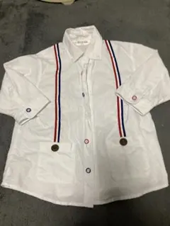 CHOPIN ショパン男の子　オシャレシャツ　白　フォーマル　120 七分袖