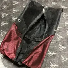 赤と黒の靴袋 メッシュ素材