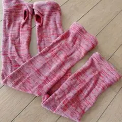 tutuanna 日焼け対策 UVケア 指穴付き アームカバー 杢レッド系のサムネイル