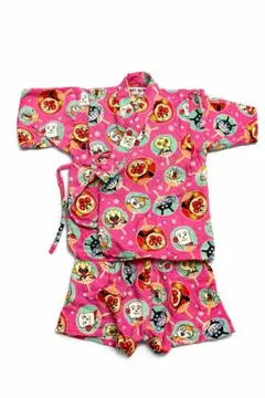 アンパンマン　ピンク　甚平　90