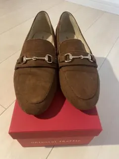 Oriental Traffic キャメル ビットローファー