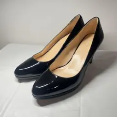【上品】COLE HAAN コールハーン エナメルパンプス ラウンドトゥ 25㎝