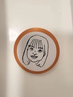 正源司陽子　坂道シリーズ メンバー缶バッジ オレンジ