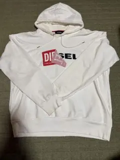 DIESEL ディーゼル ロゴプリント パーカー ホワイトのサムネイル