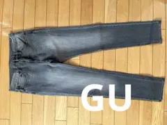 美品 GUメンズデニムストレッチ ブラック 30