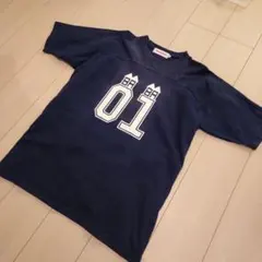 最終値下げ【ヴィンテージTシャツ】inhabitant ネイビー Tシャツ Mのサムネイル