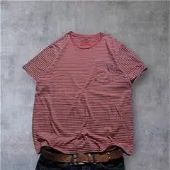 00s striped crew neck s/s tee grunge y2kのサムネイル