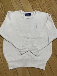 【Polo by Ralph Lauren 】セーター サイズ6 ホワイト