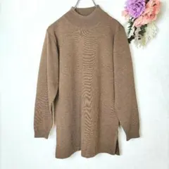 KKシャルマン　BELLE CHIENNE　長袖ニットセーター　モックネック　毛