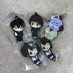 銀八先生 カプセルラバーマスコット 5点セット