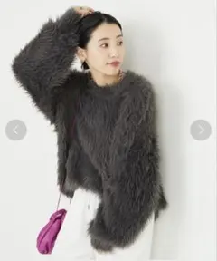 FREAK'S STOREフェザーヤーン シャギー ニットプルオーバー