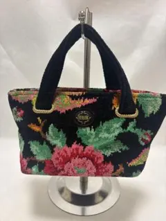 美品 FEILER フェイラー ジヴェルニー モネ 巾着 ハンドバッグ 花柄 