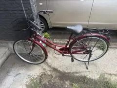 昭和レトロ 　当時物　自転車　26インチ　レッド　リアパンク　有料で交換します 昭和レトロ 当時物 自転車 26インチ レッド リアパンク 有料で交換し