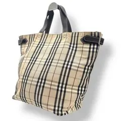 BURBERRY BLUE LABEL tote bag 三陽商会 ノバチェック