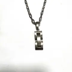 シルバー スクエア　チェーン　ペンダント　ネックレス