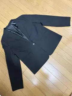 XL☆美品☆GUストレッチテーラードジャケットブラック1つボタン②