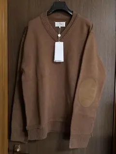 XXL新品61%off メゾン マルジェラ エルボーパッチ ニット キャメル