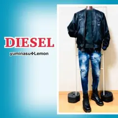 【ディーゼル】メンズ ✤ リバーシブル ブルゾン (黒/ネイビー)XS タグ有