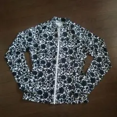 カルヴェン♥水着　ラッシュガード　東レ　黒　白　レディース　L　カルバン