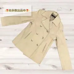 訳あり❗️【OZOC】ウール100%Pコートベージュ38レディース